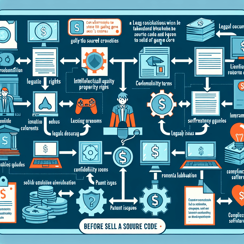 Legal things to know before selling game source code