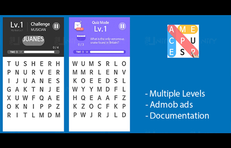 Word Search Pro unity